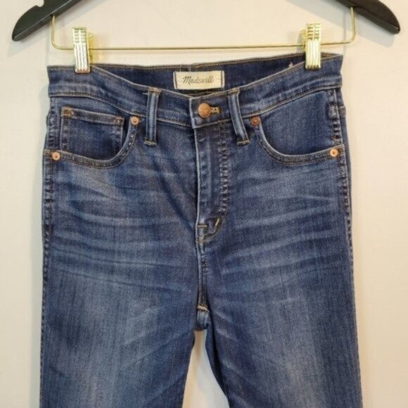 Madewell | Tall 10" High Rise Skinny Jeans in Danny Wash TALL - Picture 6 of 11